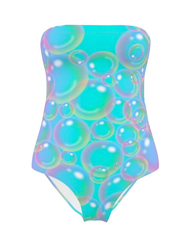 Blowing Bubbles Strapless Swimsuit – Alias Unknown