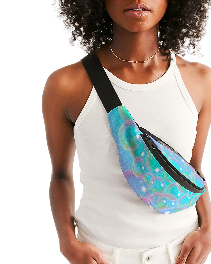 Designed to keep your essentials in order, our Fanny Pack can be worn over the shoulder or around the waist for easy access. With two zip compartments, an adjustable belt, and a buckle closure, who needs pockets?