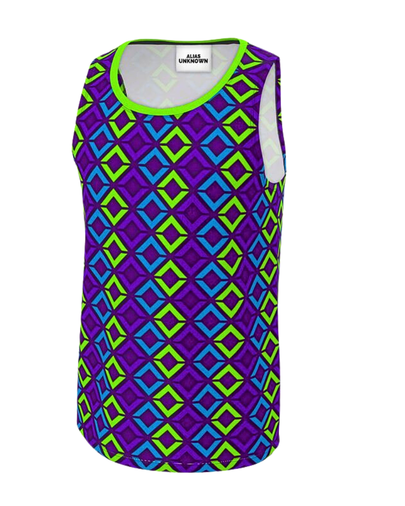 This tank top is more fitted with a crew neckline and tailored armholes. Made of Lifestyle Recycled Polyester that is highly breathable with a cotton-like feel. This fabric is resistant to shrinking, stretching, mildew, and creasing.