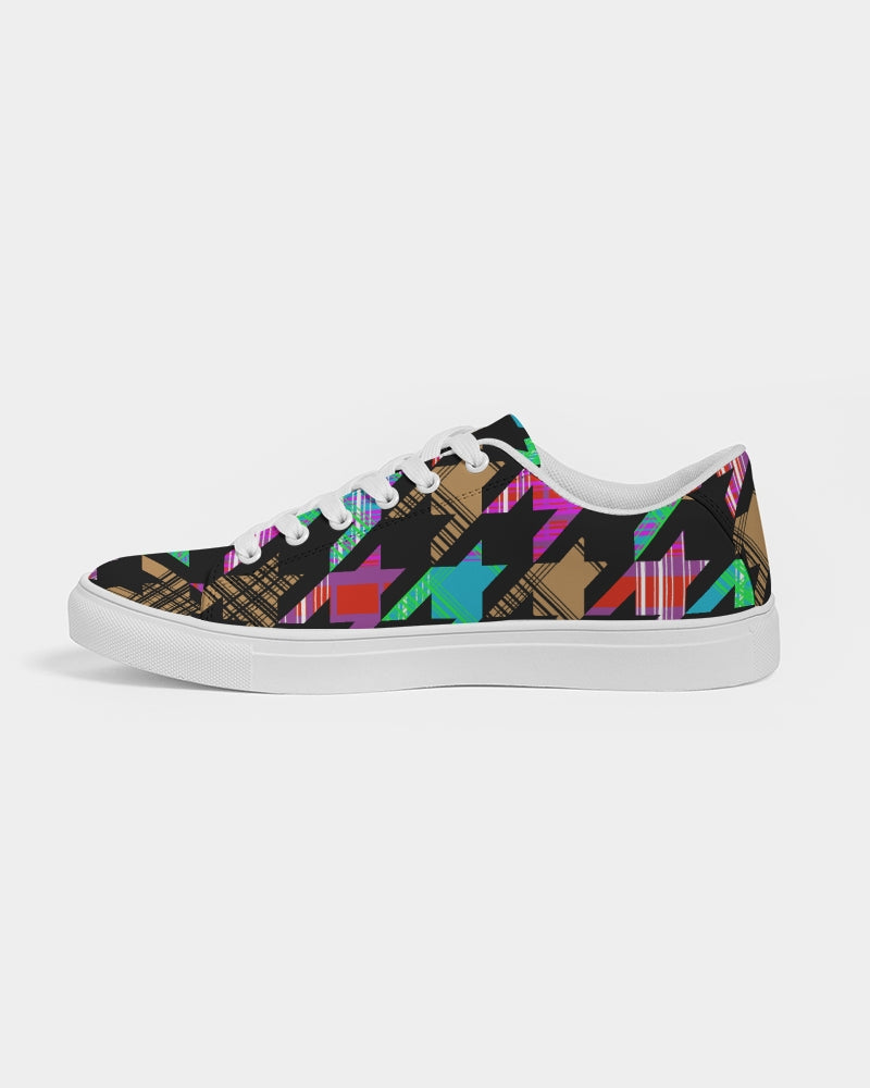 Glitch Men's Sized fAUx Leather Sneakers