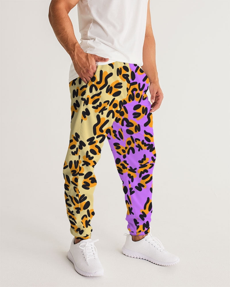 This print was created by using the letters in "Alias Unknown" to create abstract spots similar to a cheetah then placed on different background colors. These bright two-tone designs are the perfect combination of casual and classy.