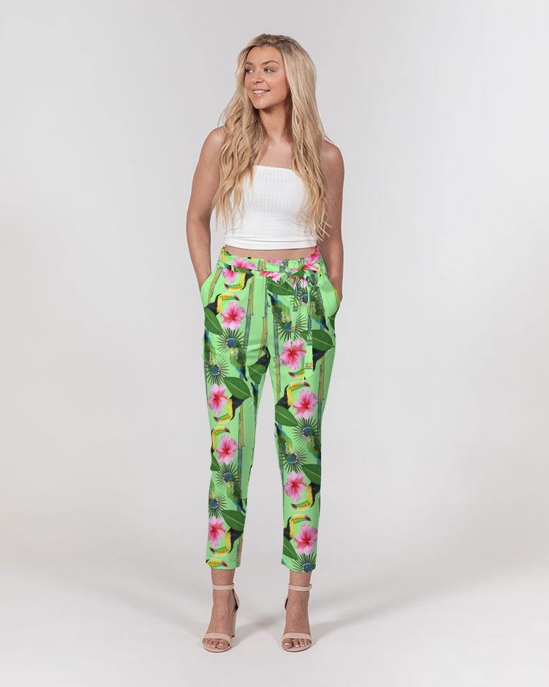Show off your figure in all the right places with our beautifully made high-waisted tapered pants. Made from smooth chiffon with moderate stretch, they're just as comfortable as they are chic.