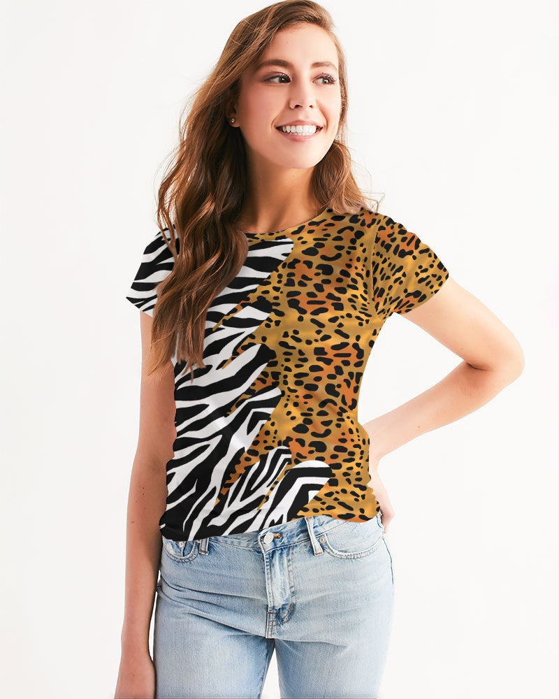Step out with an instant classic! Dressed up or down, our fitted  Tee offers complete comfort and style. Handmade with premium wear-resistant fabric, show off your curves with this carefully crafted tee.