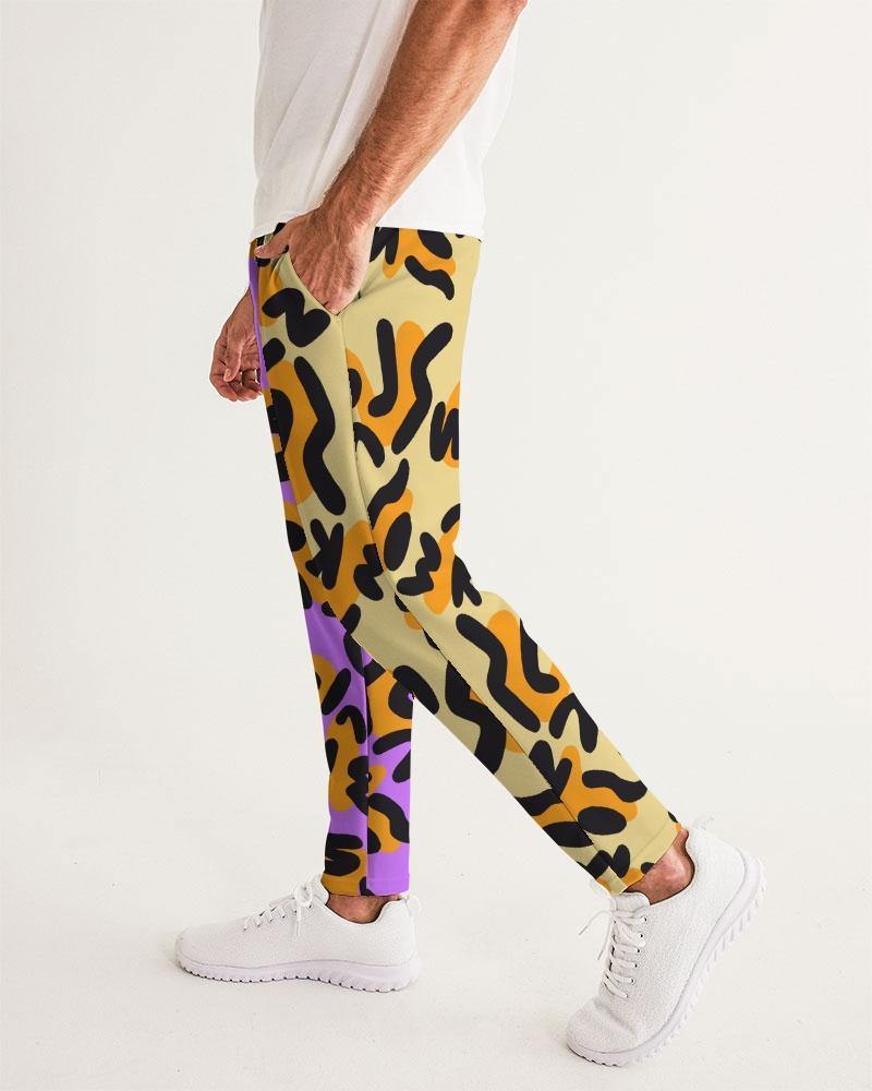 This print was created by using the letters in "Alias Unknown" to create abstract spots similar to a cheetah then placed on different background colors. These bright two-tone designs are the perfect combination of casual and classy.