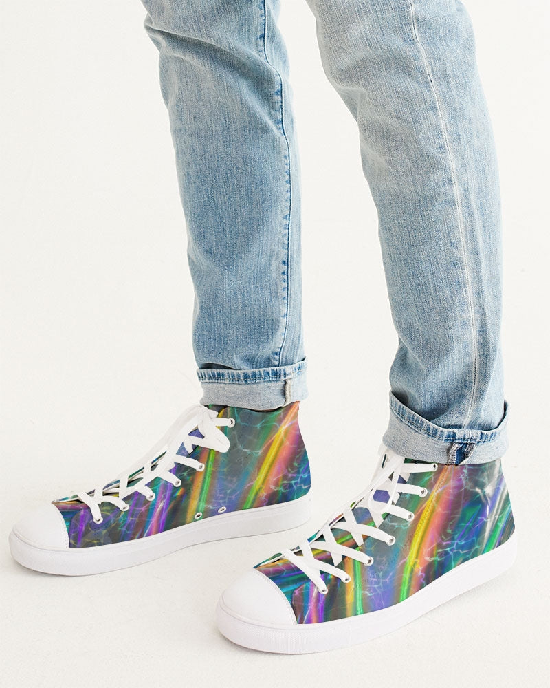 Rock our custom made kicks with anything! Our Men's Sized Hightop Canvas Shoe is a minimalist sneaker that gives you comfort for all-day or night.