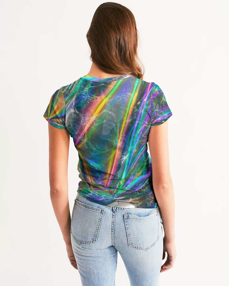 Step out with an instant classic! Dressed up or down, our Fitted Tee offers complete comfort and style. Handmade with premium wear-resistant fabric, show off your curves in style with this colorful tee.