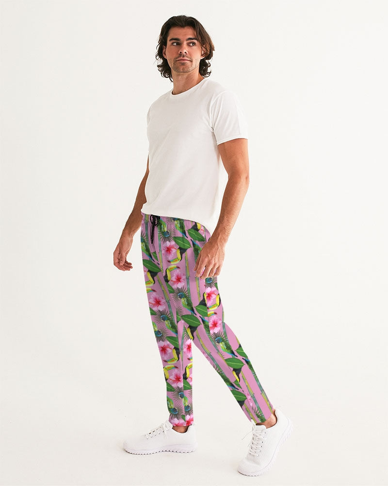 It's a jungle out there so why not "blend in"? This print has a great way of utilizing blues, greens, pinks, yellow, and even orange. Just like a jungle, vibrant, and full of life. Available in blue, green, and pink.