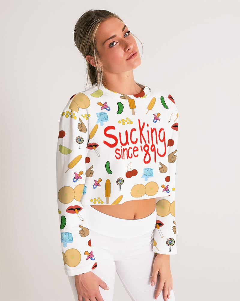 Sucking Since '89 Cropped Sweatshirt - Alias Unknown