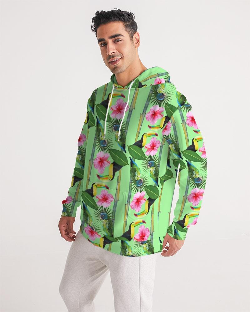 It's a jungle out there so why not "blend in"? This print has a great way of utilizing blues, greens, pinks, yellow, and even orange. Just like a jungle, vibrant, and full of life. Available in blue, green, and pink.