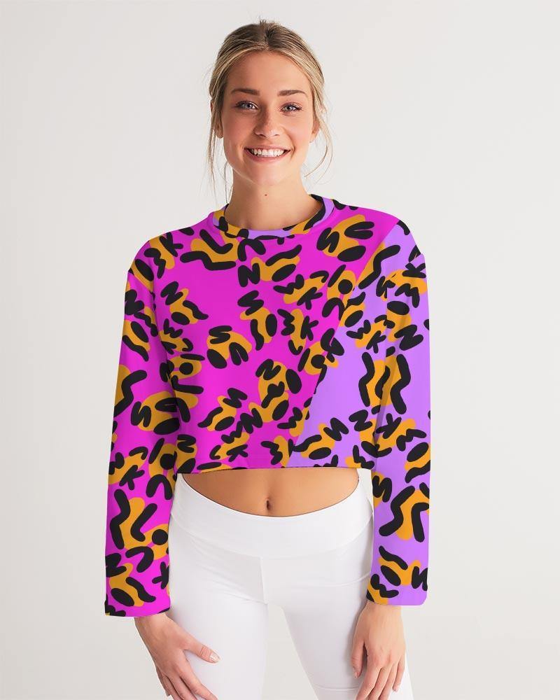 This print was created by using the letters in "Alias Unknown" to create abstract spots similar to a cheetah then placed on different background colors. These bright two-tone designs are the perfect combination of casual and classy.