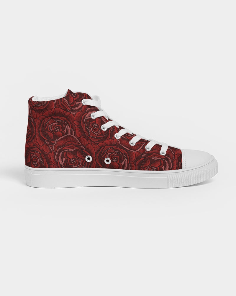 Death Stare Women's Sized High Top Canvas Sneakers - Alias Unknown