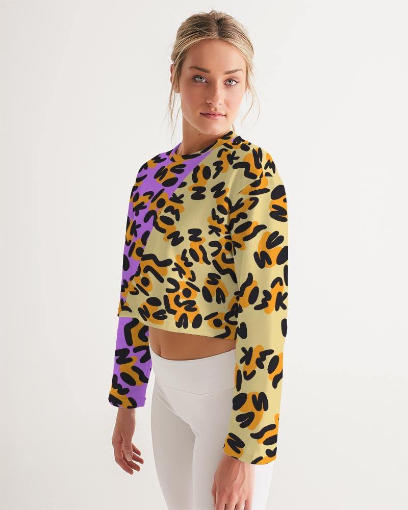 This print was created by using the letters in "Alias Unknown" to create abstract spots similar to a cheetah then placed on different background colors. These bright two-tone designs are the perfect combination of casual and classy.