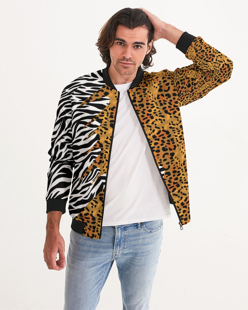 Hand-cut and crafted with care, your custom designed Men's Bomber Jacket is great for casual or sportswear. Its lightweight, airy fabric is lined with the perfect amount of insulation making it perfect to wear all year.