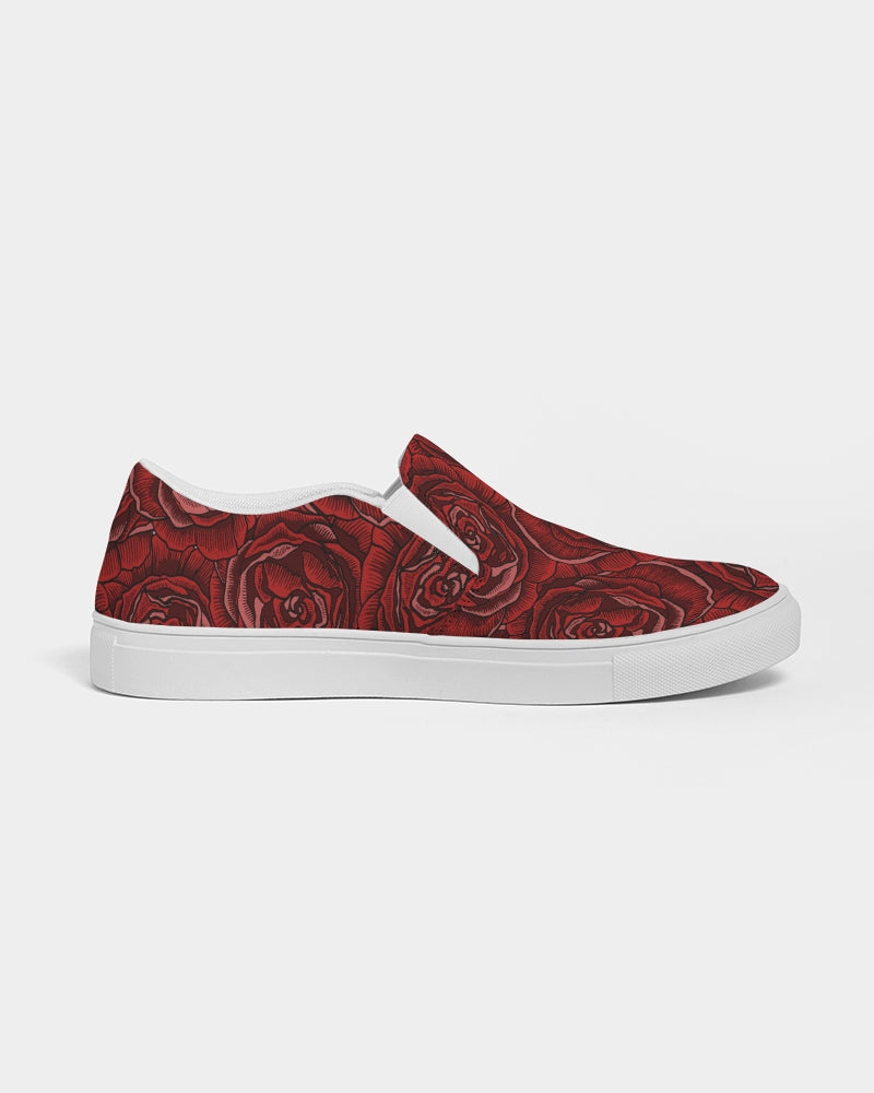 Death Stare Women's Sized Slip-On Canvas Shoes - Alias Unknown