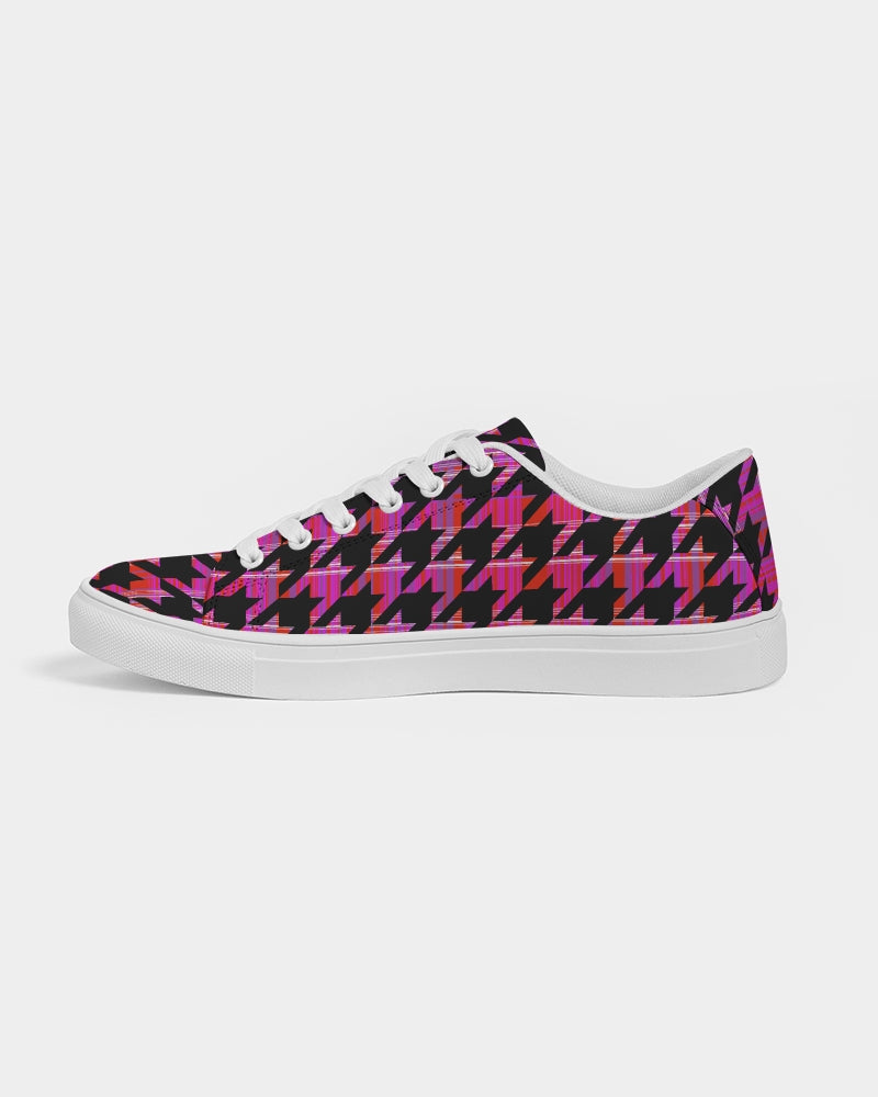 Agent Houndstooth Men's Sized fAUx Leather Sneaker