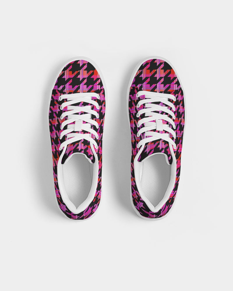 Agent Houndstooth Women's Sized fAUx Leather Sneaker