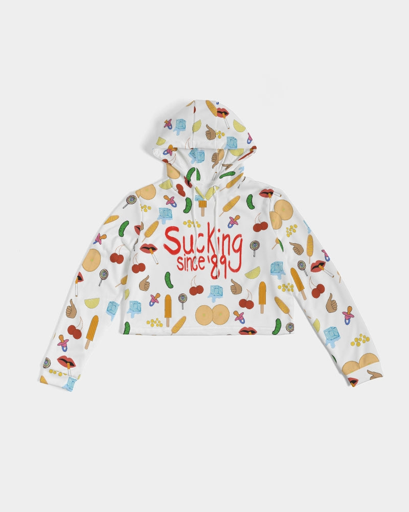 Sucking Since '89 Cropped Hoodie - Alias Unknown