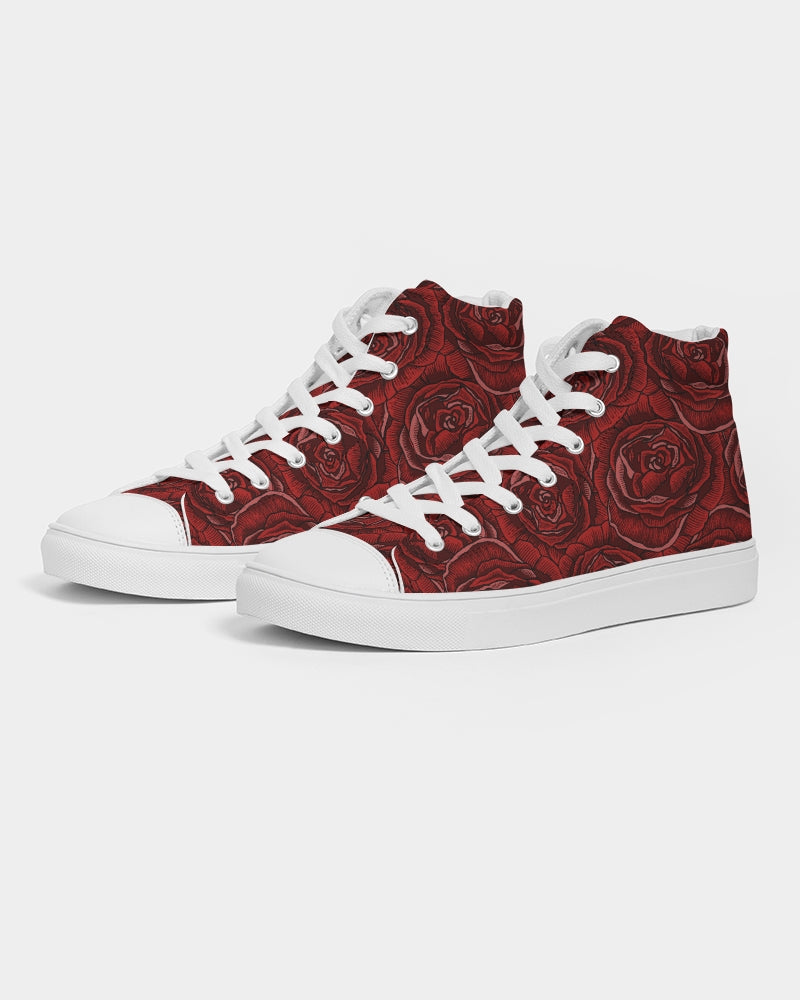 Death Stare Men's Sized High Top Canvas Sneakers - Alias Unknown