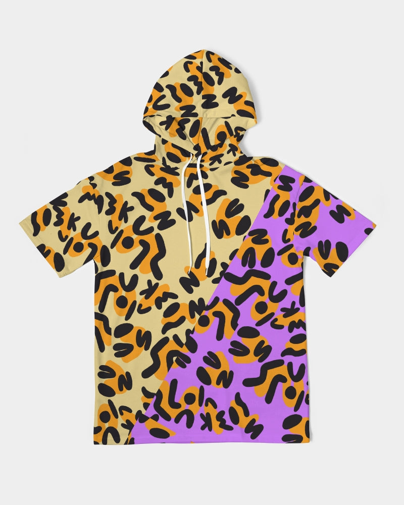 This print was created by using the letters in "Alias Unknown" to create abstract spots similar to a cheetah then placed on different background colors. These bright two-tone designs are the perfect combination of casual and classy.