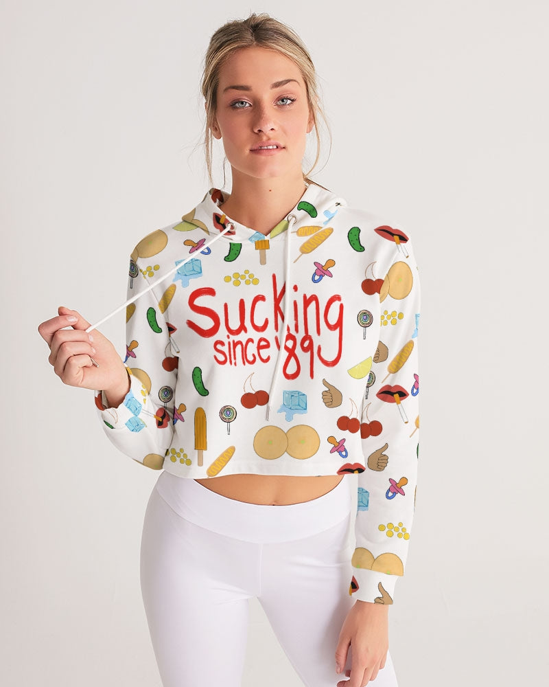 Sucking Since '89 Cropped Hoodie - Alias Unknown