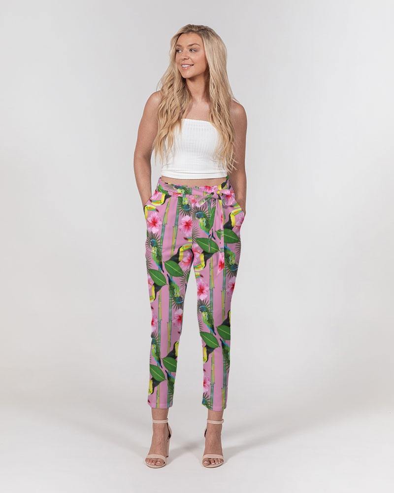 Show off your figure in all the right places with our beautifully made high-waisted tapered pants. Made from smooth chiffon with moderate stretch, they're just as comfortable as they are chic.