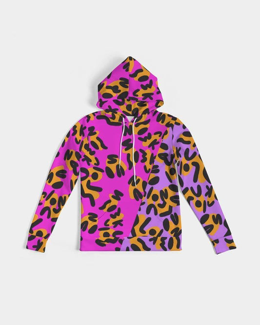 This print was created by using the letters in "Alias Unknown" to create abstract spots similar to a cheetah then placed on different background colors. These bright two-tone designs are the perfect combination of casual and classy. 