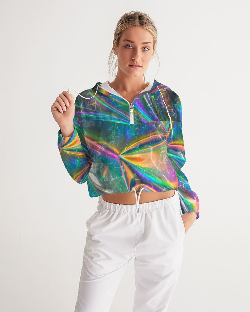 Made of lightweight, water-resistant fabric, our Cropped Windbreaker is a versatile look for wherever your mission may take you. Rock this stylish look while you're on the go, or while hanging around the house.